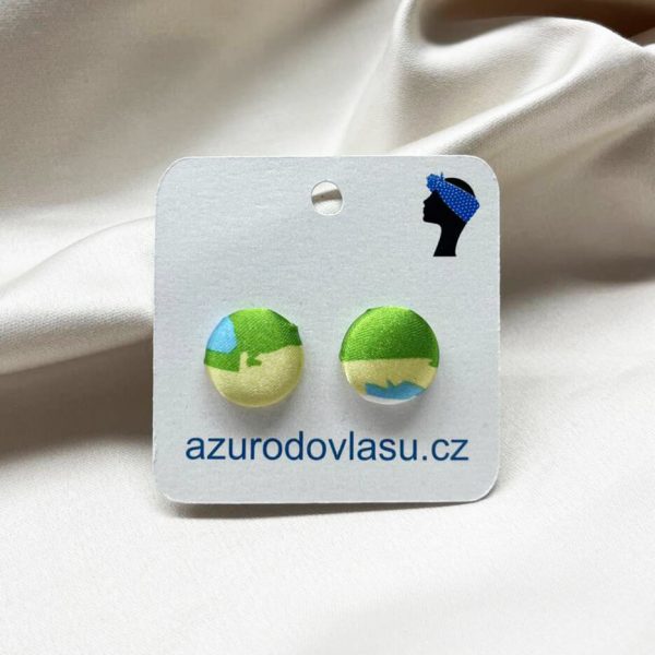 Náušnice butonky saténové - NS016